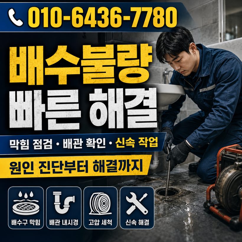 낙서면 하수구막힘 빠른출동 3