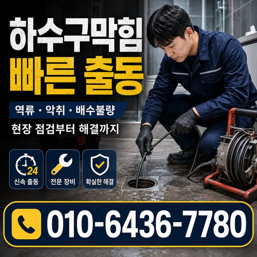 대양면 하수구막힘 빠른출동 1