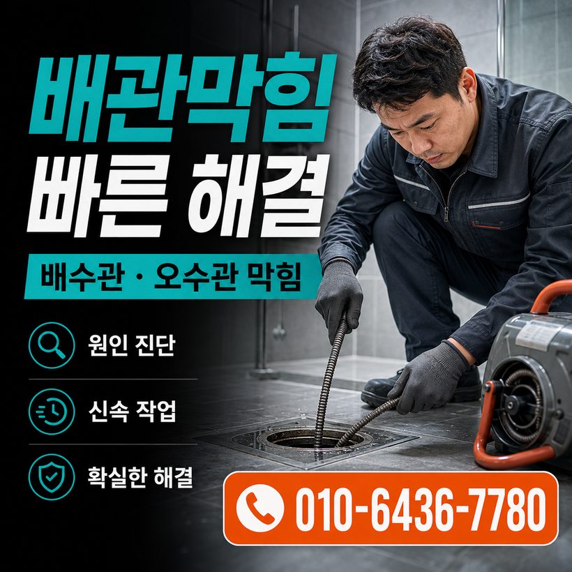하북면 지역 세면대막힘 관련 이미지
