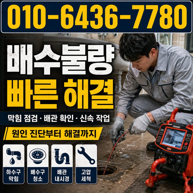 서상면 지역 하수구막힘 관련 이미지