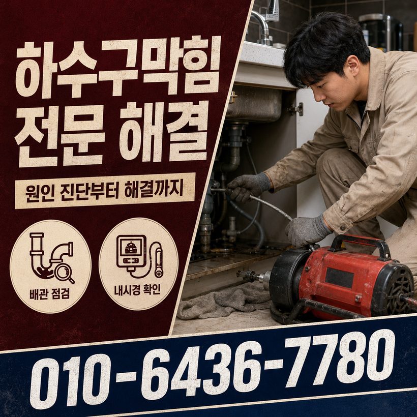 하북면 하수구막힘 빠른출동 1