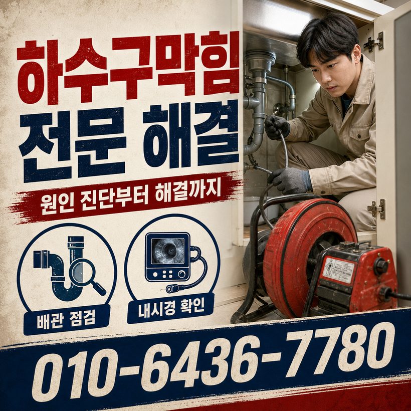 장유동 지역 싱크대막힘 관련 이미지