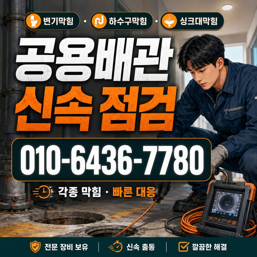 대양면 하수구막힘 빠른출동 2